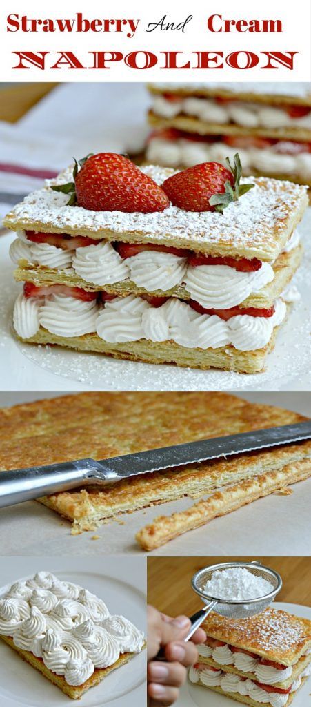 Strawberry and Cream Napoleon