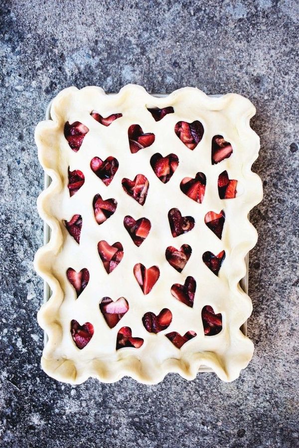 Strawberry Balsamic Slab Pie