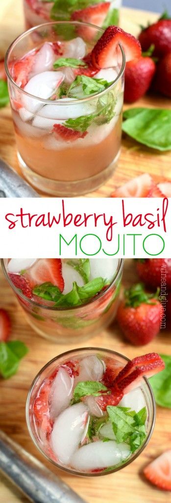 Strawberry Basil Mojito