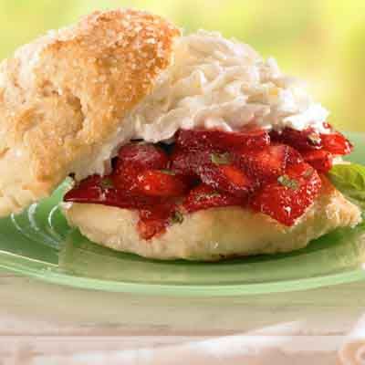 Strawberry Basil Shortcakes