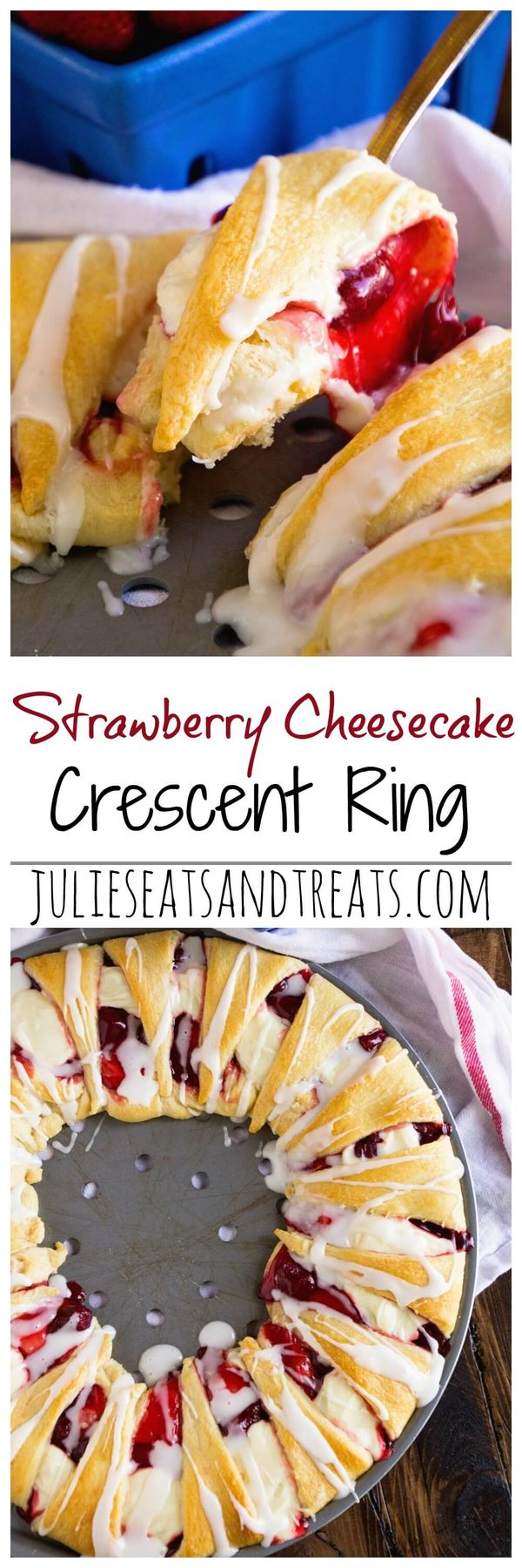 Strawberry Cheesecake Crescent Ring