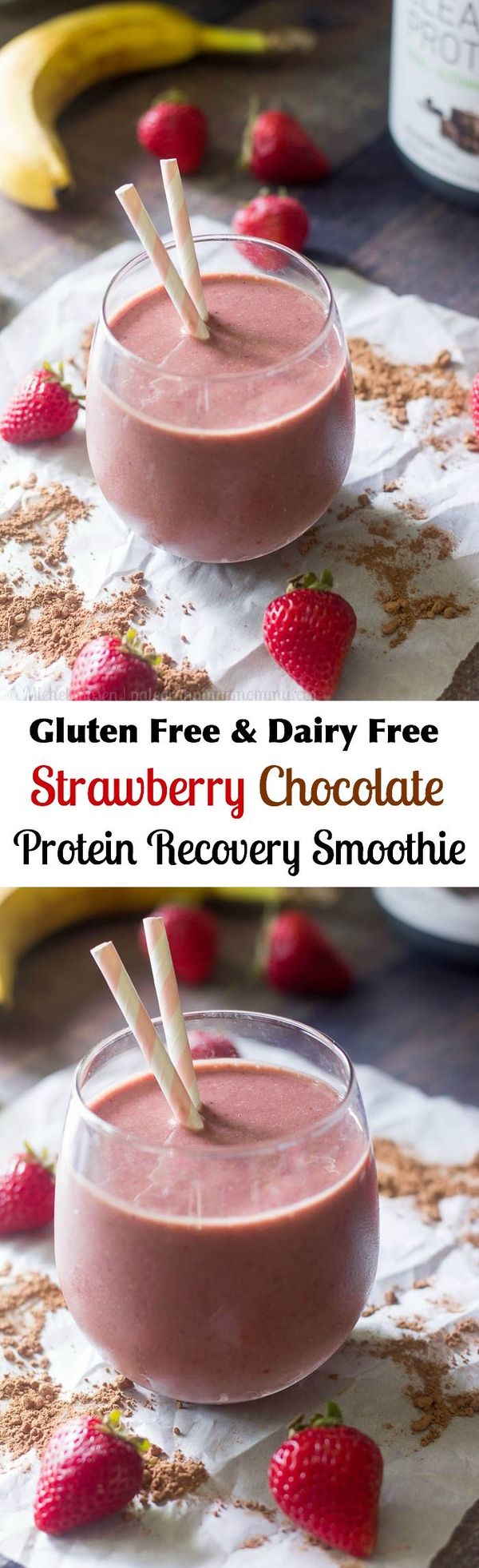 Strawberry Chocolate Protein Recovery Smoothie with Vega® Clean