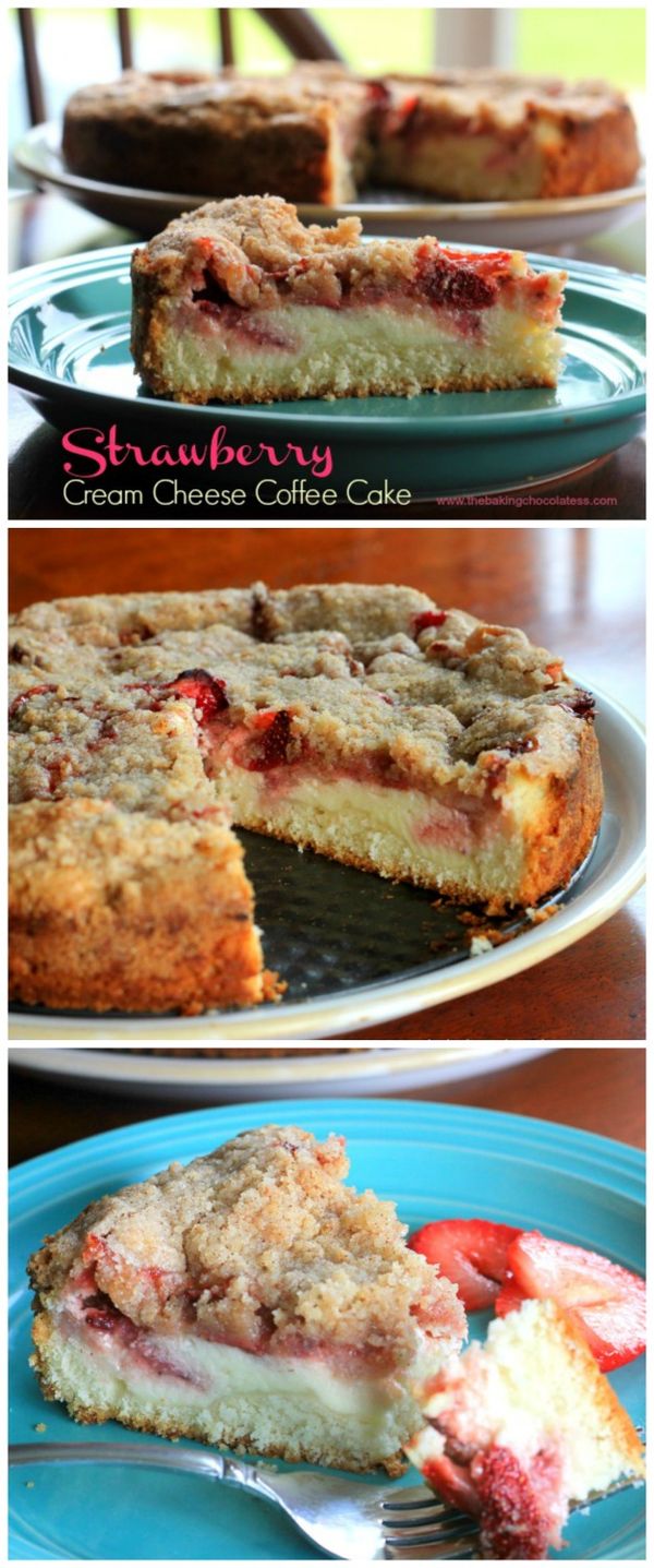 Strawberry Cream Cheese Coffee Cake