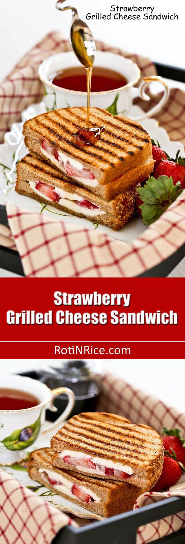 Strawberry Grilled Cheese Sandwich