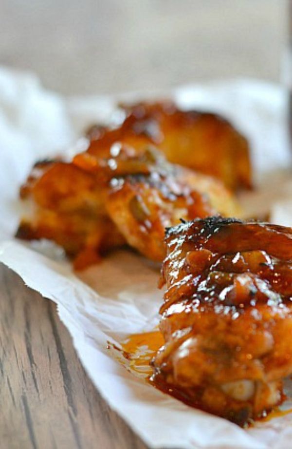 Strawberry Jalapeño BBQ Chicken Wings