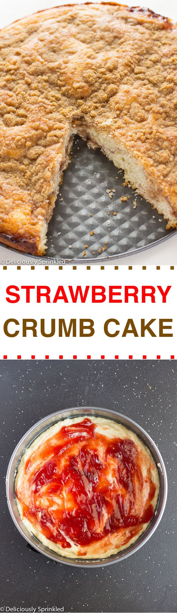 Strawberry Jam Crumb Cake