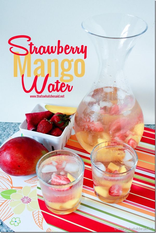 Strawberry Mango Water–Skin, Cholesterol, and Eye Health