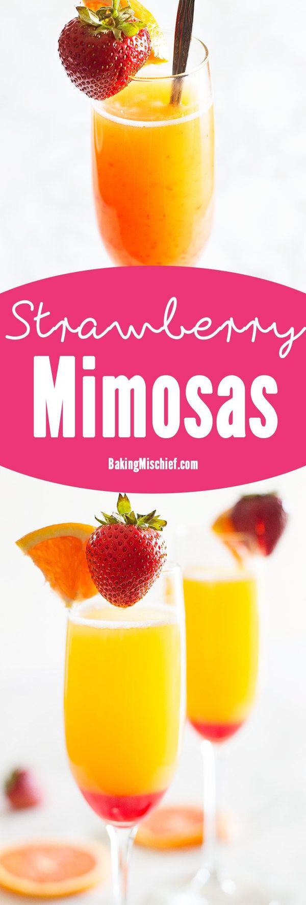 Strawberry Mimosas