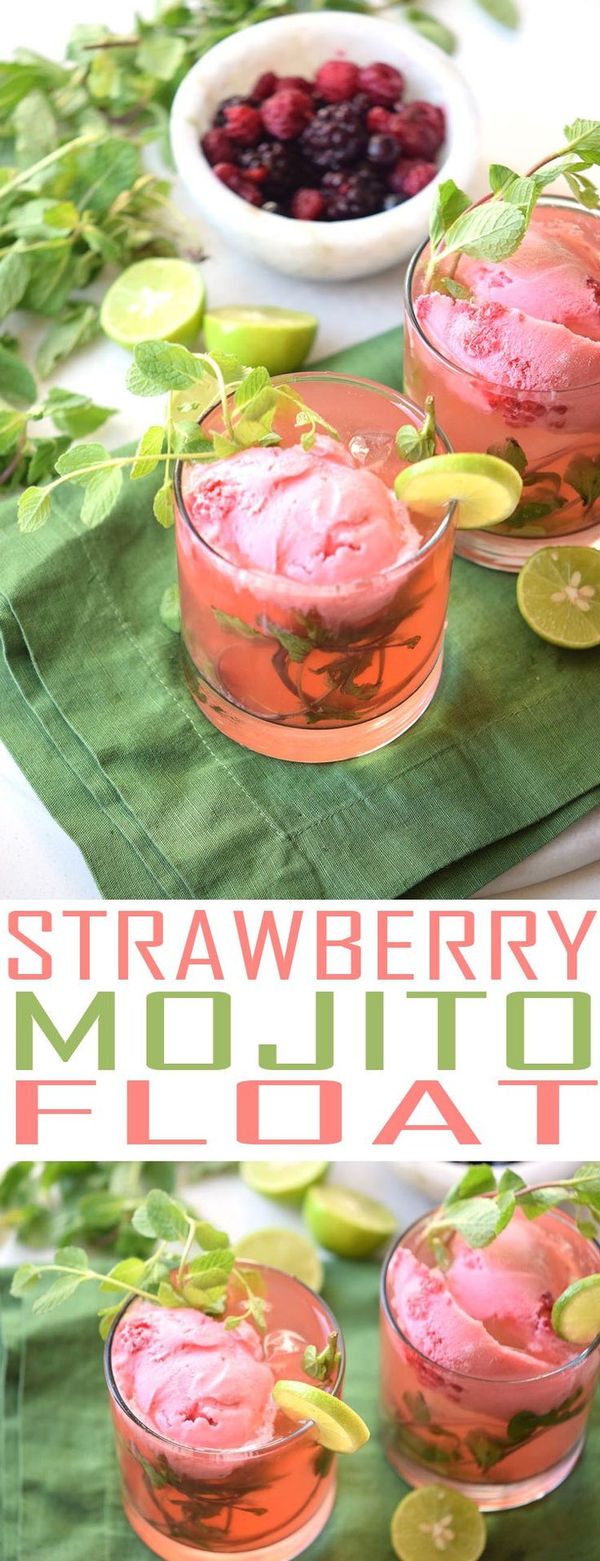 Strawberry Mojito Float