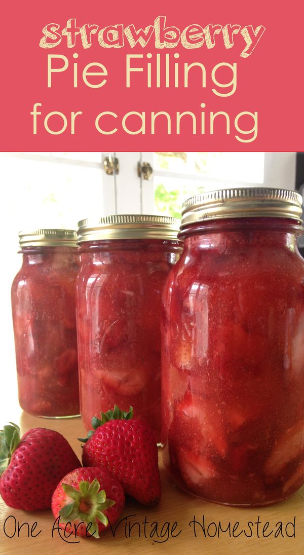 Strawberry Pie Filling for Canning