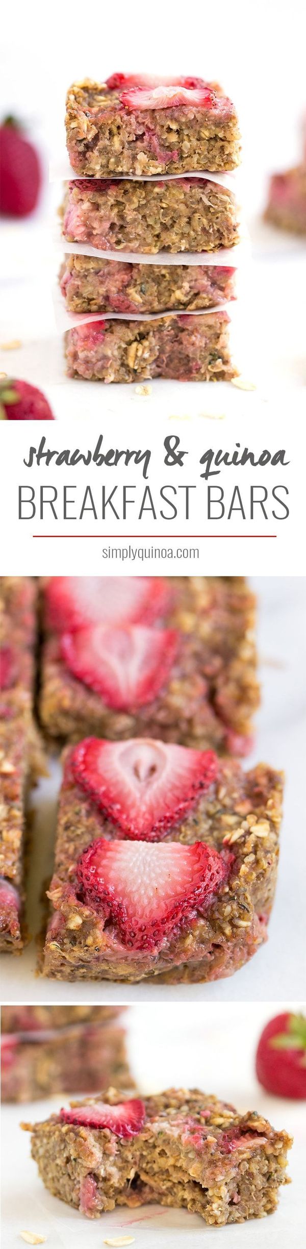 Strawberry Quinoa Breakfast Bars