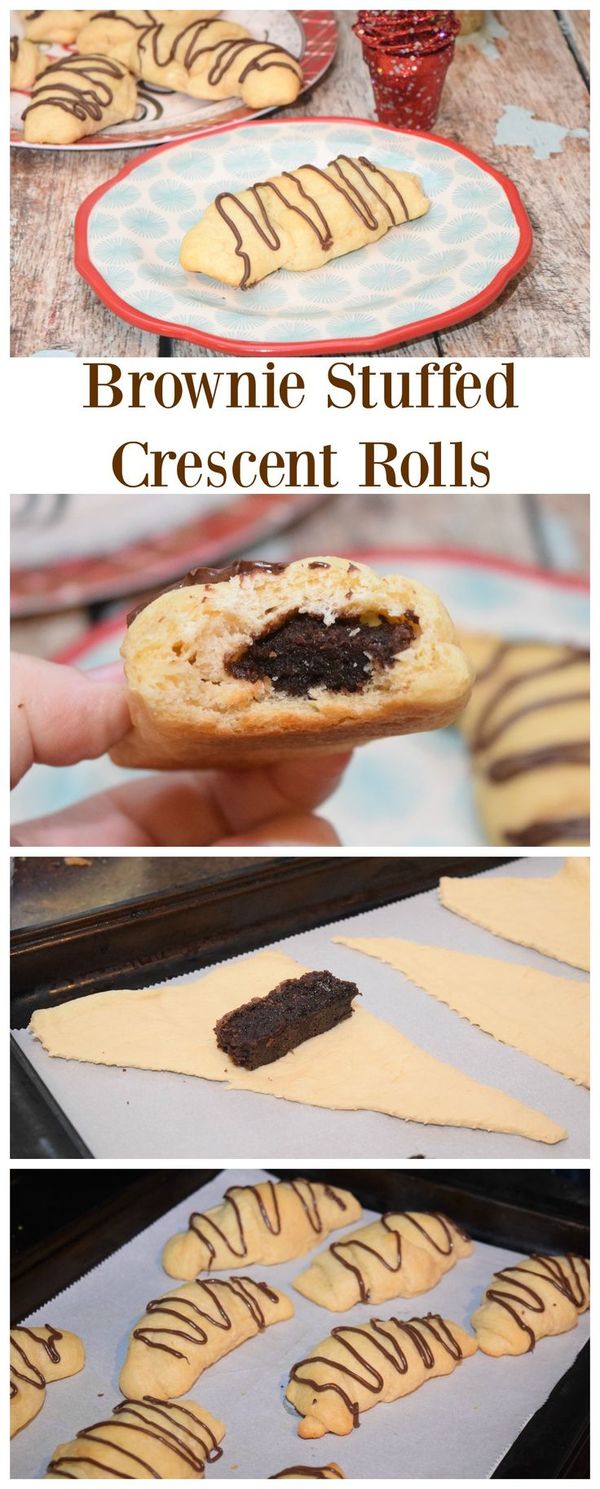 Stuffed Brownie Crescent Rolls