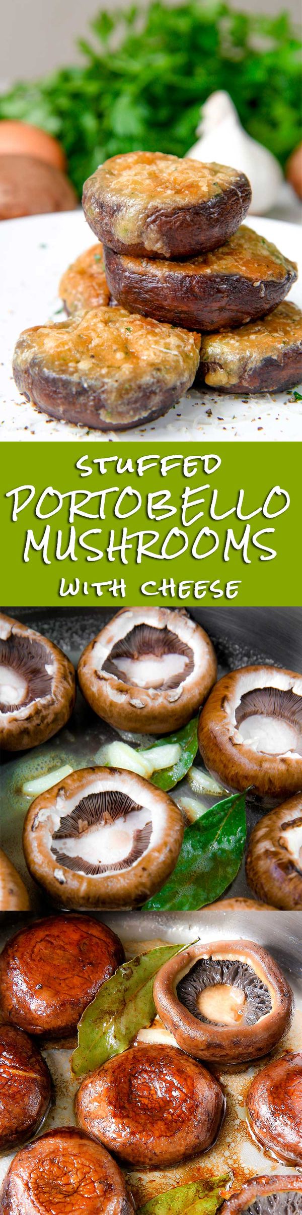 STUFFED MUSHROOMS with Gruyere cheese