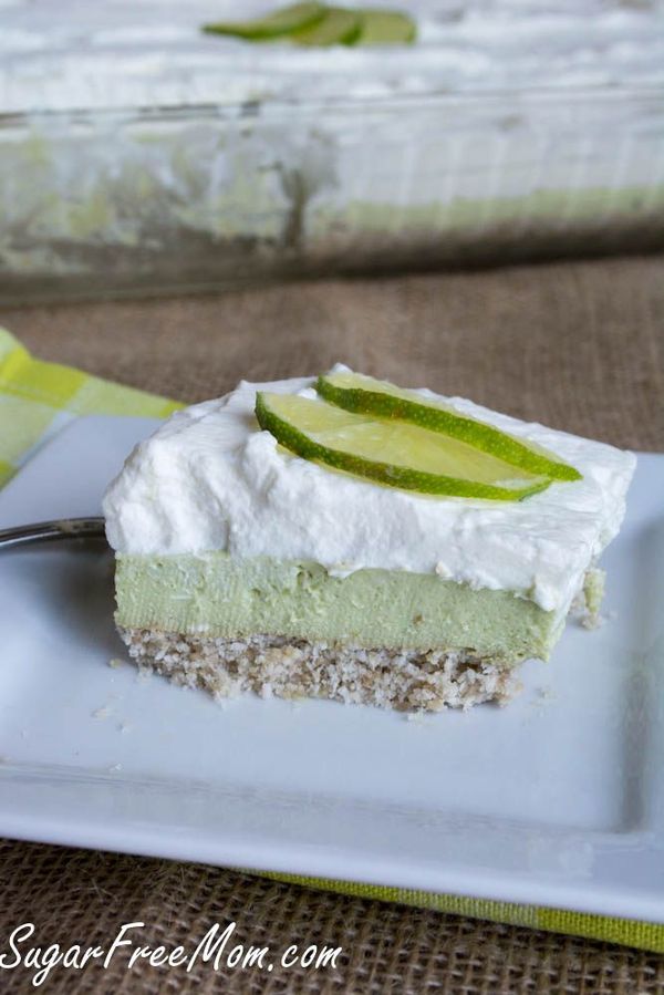 Sugar-Free Key Lime Pie Bars