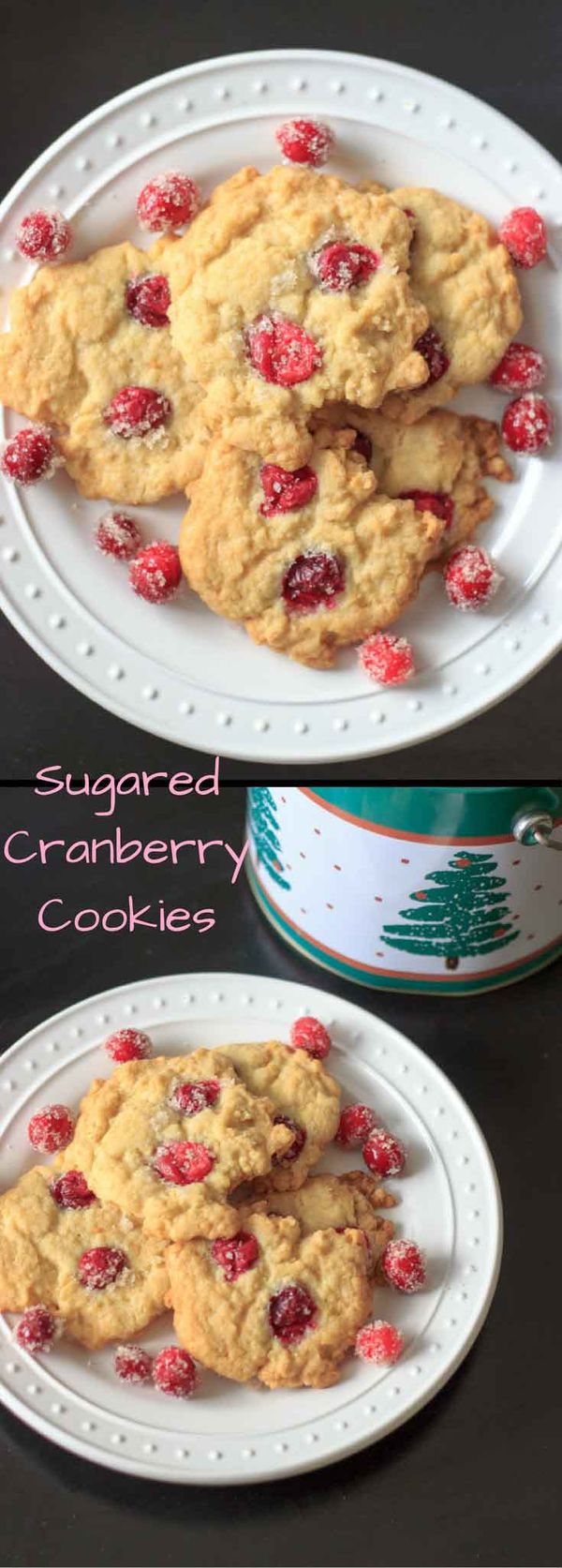 Sugared Cranberry Cookies