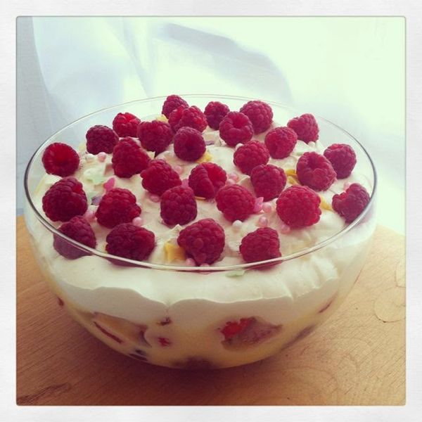 Summer Berry Rose Trifle