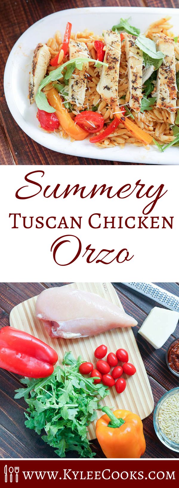 Summery Tuscan Chicken Orzo