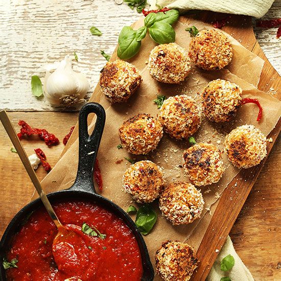 Sun-dried Tomato & Basil Arancini (Vegan