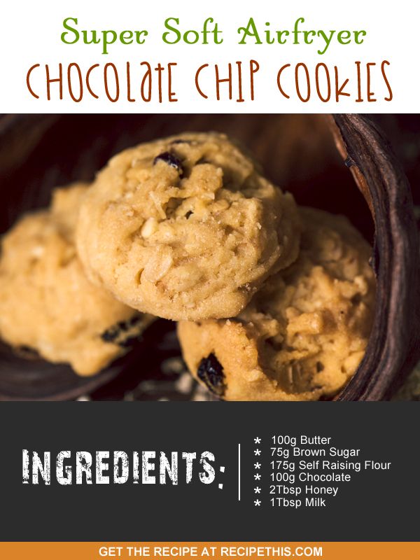 Super Soft Airfryer Chocolate Chip Cookies