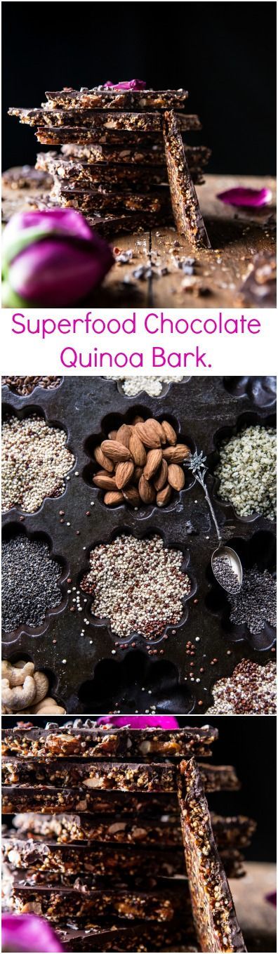 Superfood Chocolate Quinoa Bark