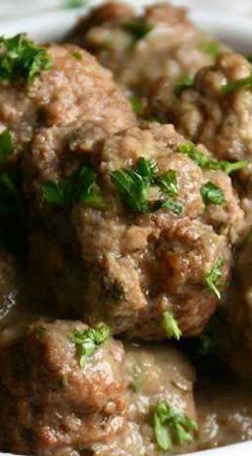 Swedish Meatballs & Mushroom Gravy