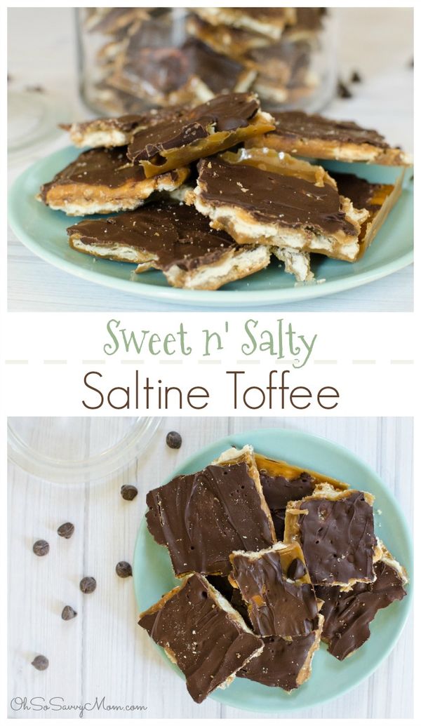 Sweet and Salty Saltine Toffee