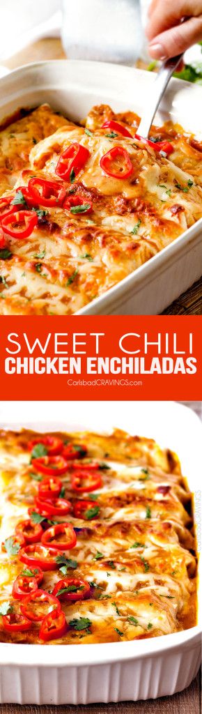 Sweet Chili Chicken Enchiladas