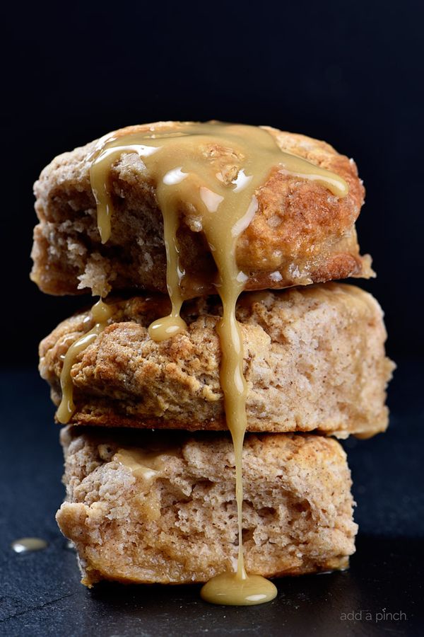 Sweet Cinnamon Biscuits with Apple Cider Glaze