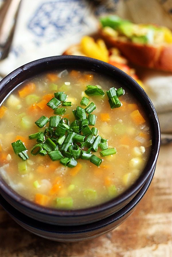 Sweet corn clear soup recipe | Easy soup recipes