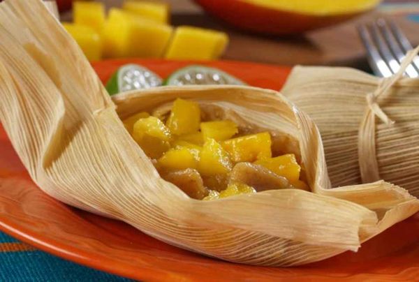 Sweet Mango Dessert Tamales