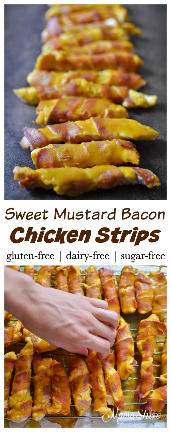 Sweet Mustard Bacon Chicken Strips