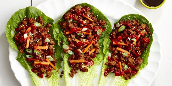 Sweet 'n Spicy Pork Lettuce Wraps