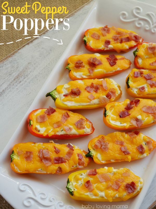 Sweet Pepper Poppers Appetizer