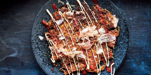 Sweet Potato and Brussels Sprout Okonomiyaki