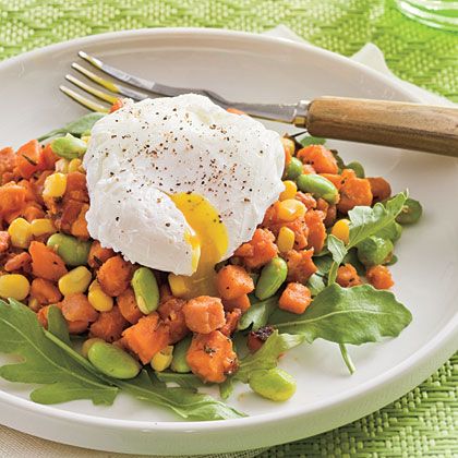 Sweet Potato-and-Edamame Hash