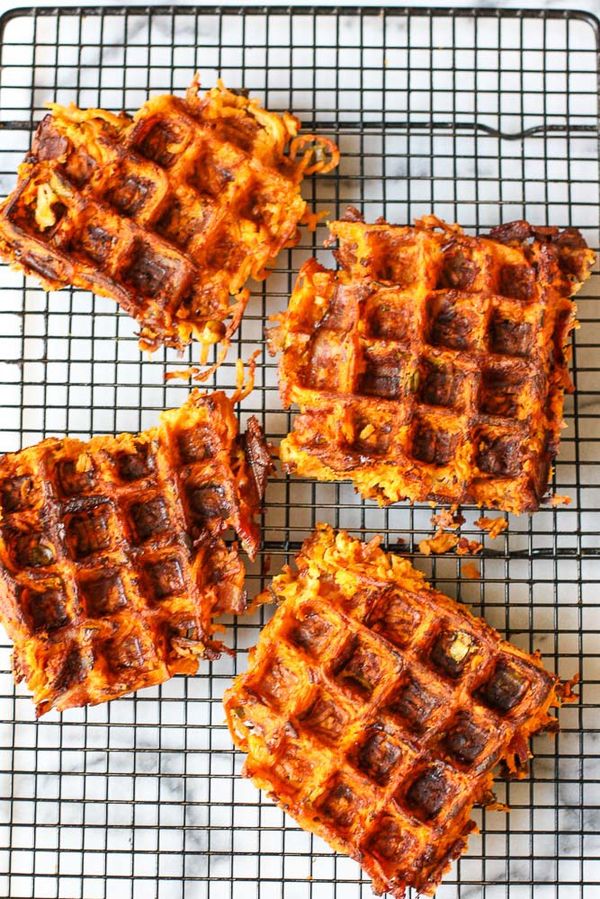 Sweet Potato Bacon Waffles