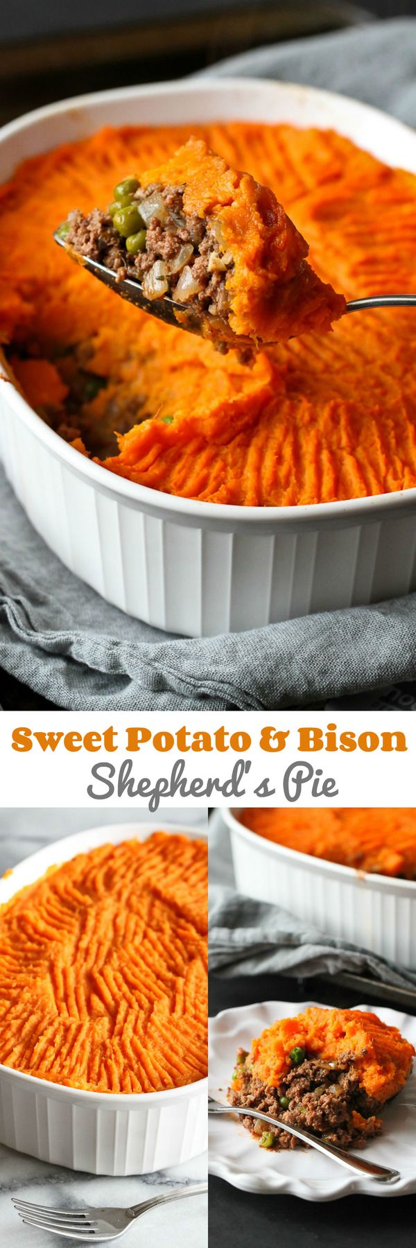 Sweet Potato Bison Shepherd's Pie