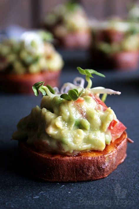 Sweet Potato Bites with Guacamole