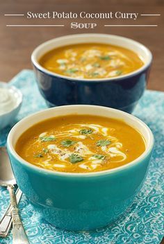 Sweet Potato Coconut Curry Soup