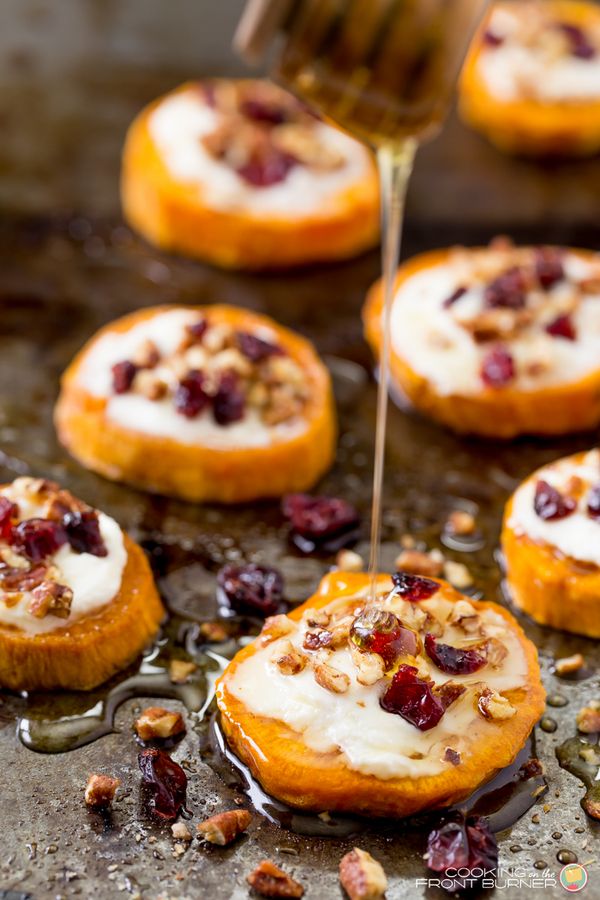 Sweet Potato Goat Cheese Rounds