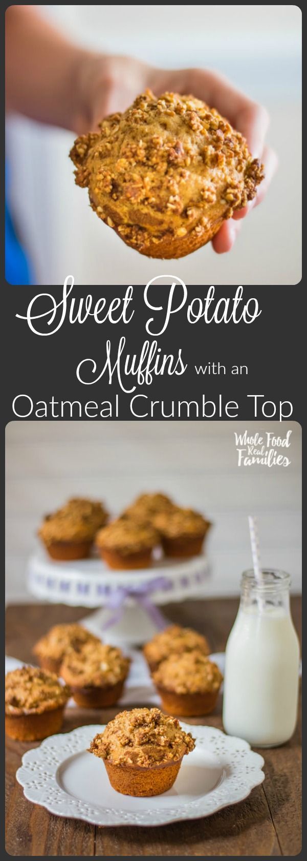 Sweet Potato Muffins with an Oatmeal Crumble Top