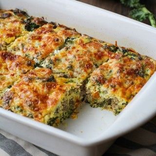 Sweet Potato, Sausage and Kale Breakfast Casserole