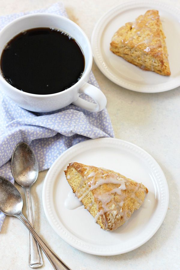 Sweet Potato Scones with Cardamom Glaze