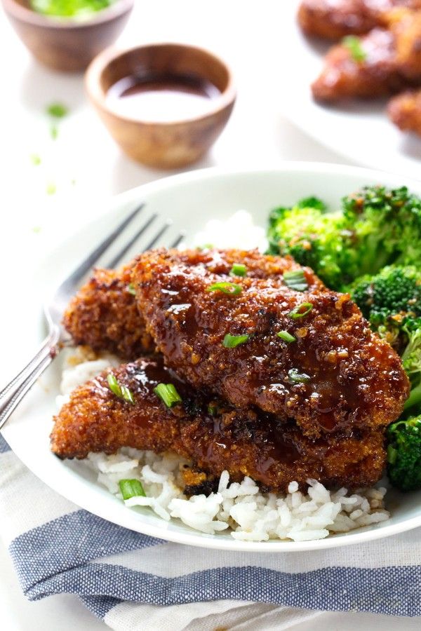 Sweet Sticky Garlic Chicken and Broccoli