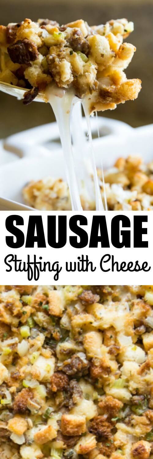 Swiss and Sausage Stuffing