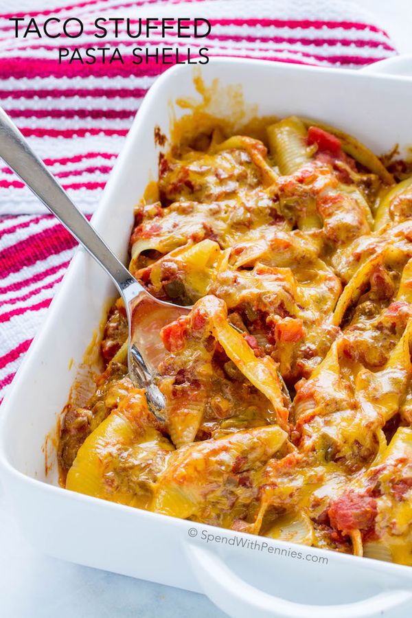 Taco Stuffed Pasta Shells