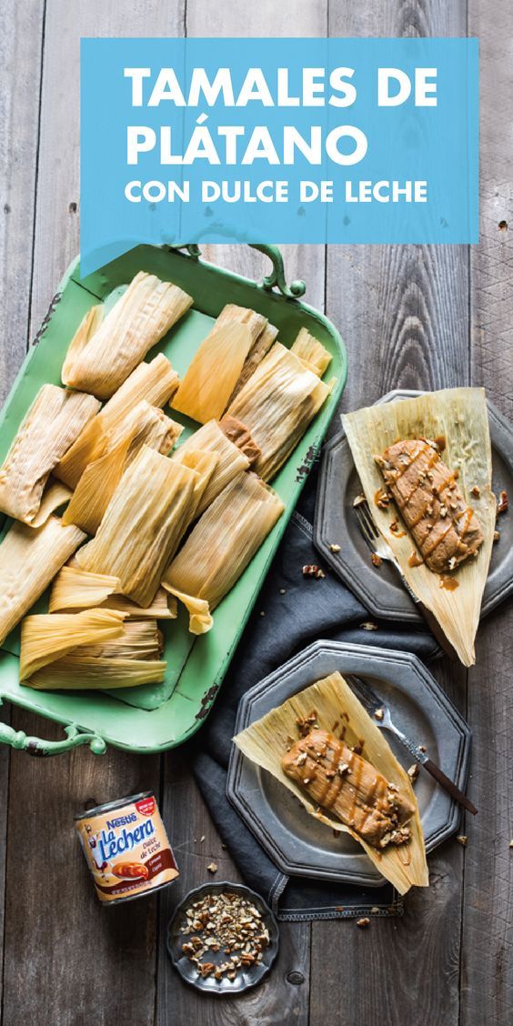 Tamales de Dulce de Leche y Banano