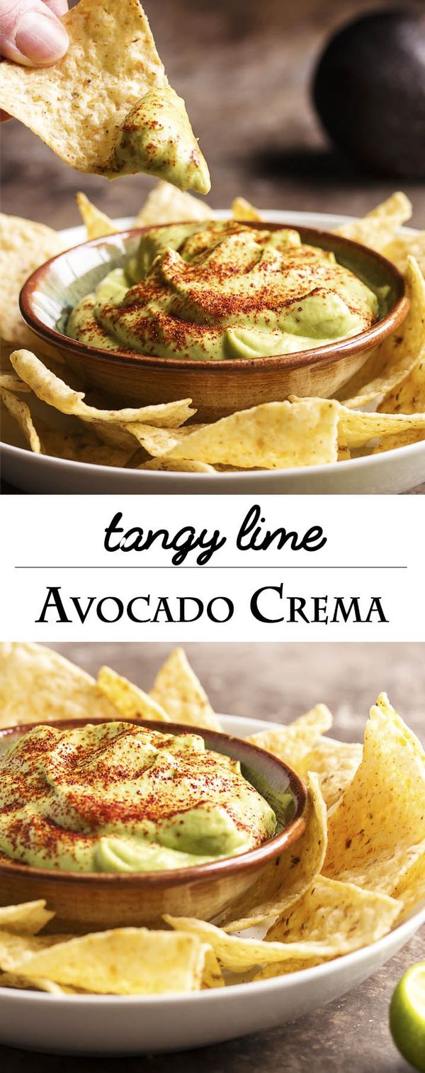 Tangy Lime Avocado Crema