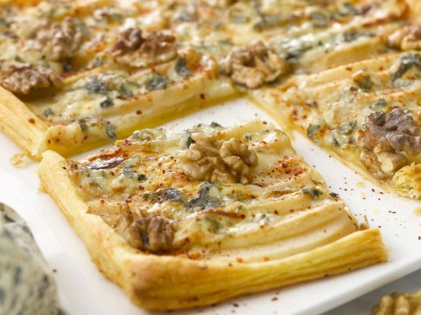 Tarte poires et roquefort