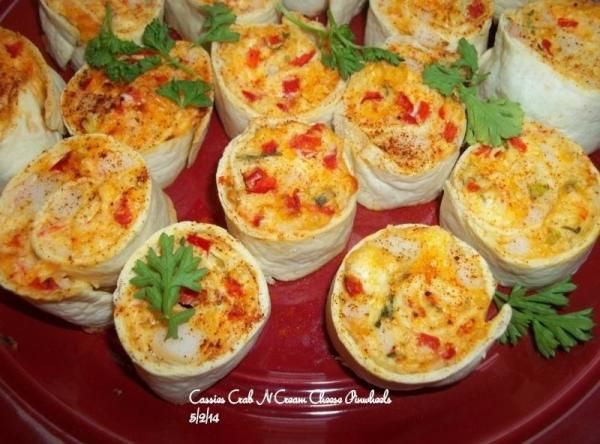 Tasty Crab N Cream Cheese Pinwheels